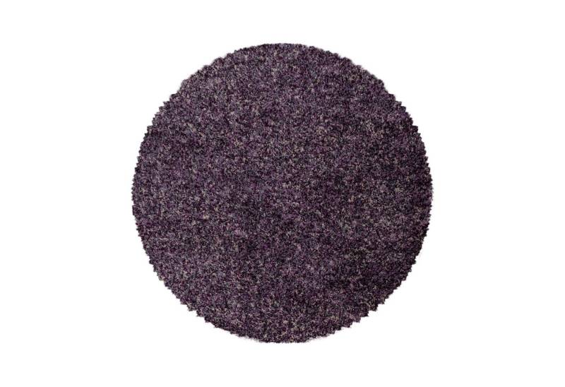 Carpettex Hochflor-Teppich Meliert Design, Rund, Höhe: 30 mm, Teppich Meliert Design Teppich Wohnzimmer versch. farben und größen von Carpettex