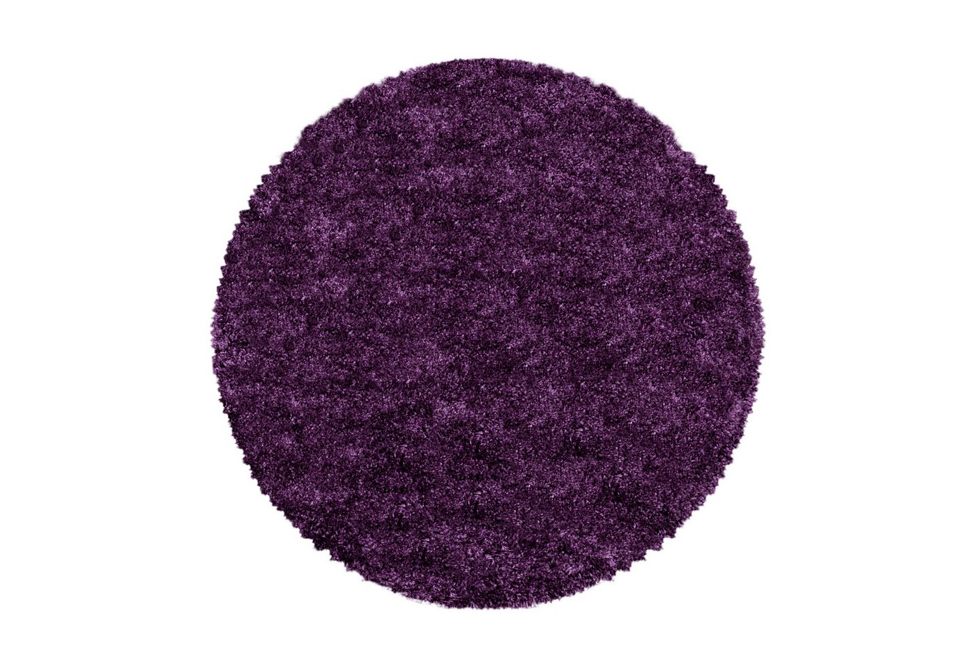 Hochflor-Teppich Unicolor - Einfarbig, Carpettex, Rund, Höhe: 30 mm, Runder Teppich Wohnzimmer Einfarbig Shaggy versch. farben und größen von Carpettex