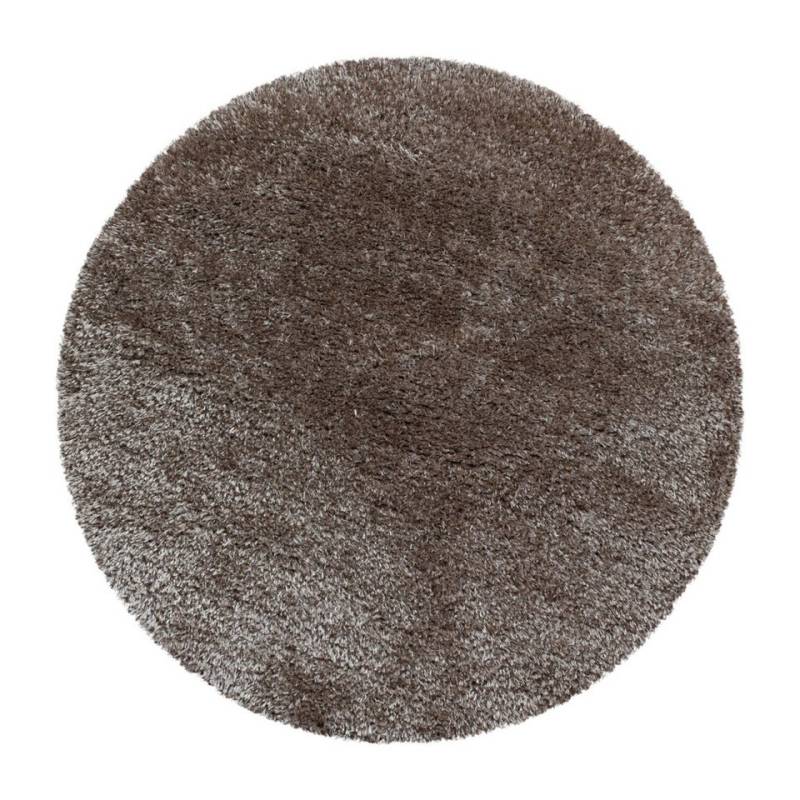 Hochflor-Teppich Unicolor - Einfarbig, Carpettex, Rund, Höhe: 50 mm, Teppich Wohnzimmer Shaggy Einfarbig Flauschig versch. Far. und größ. von Carpettex