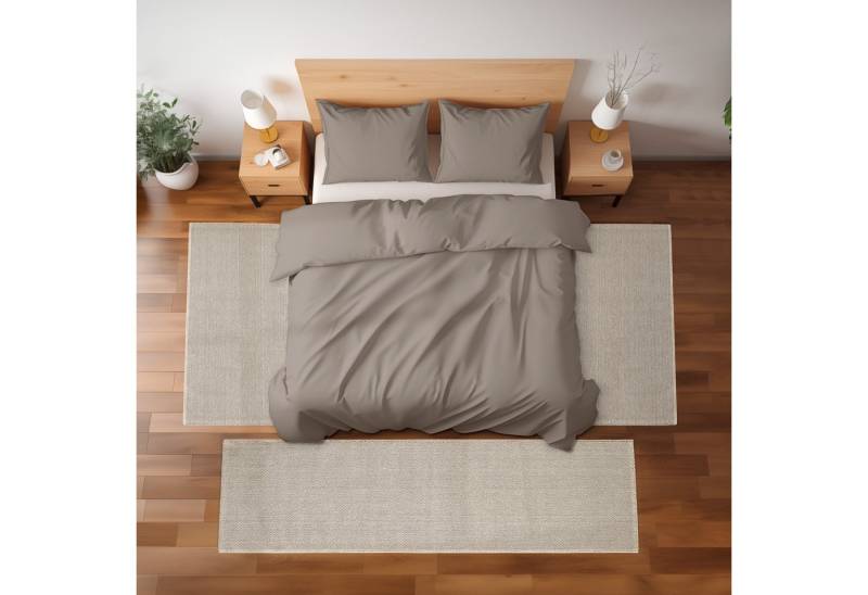 Carpettex Kurzflor-Bettumrandung Bordüre Design, Höhe 7 mm, (Bett-Set, 3-tlg., Bettvorlage), Schlafzimmer Teppich Bettumrandung Läufer Set 3 teilig von Carpettex