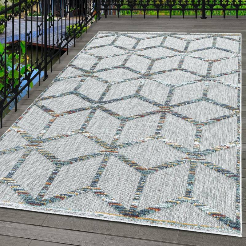 Carpettex Outdoorteppich Skandinavisches Design, Läufer, Höhe: 10 mm, Outdoor Teppich Bunt Skandinavisch Design für Küchen Balkon Terrasse von Carpettex