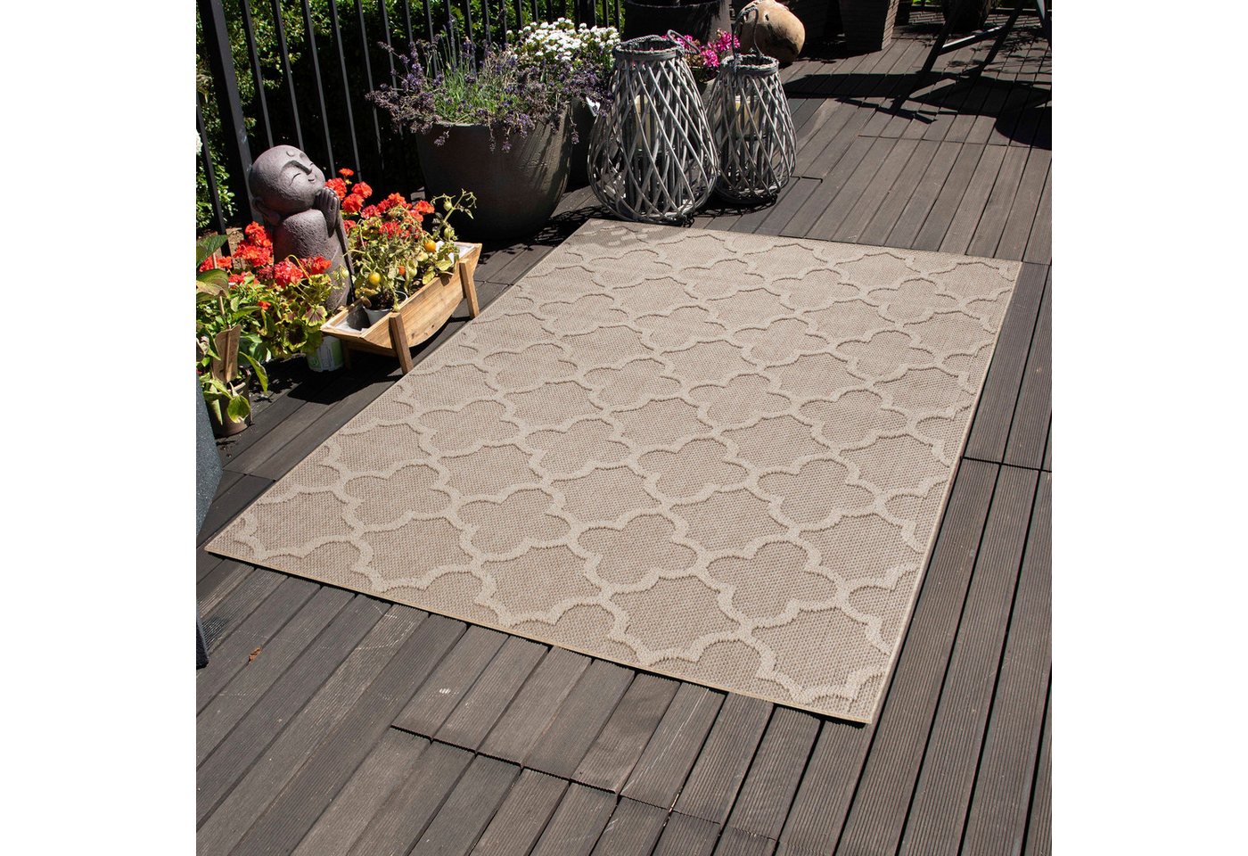 Outdoorteppich Skandinavisches Design, Carpettex, Läufer, Höhe: 8 mm, In& Outdoor Teppich Skandinavisch Design für Küchen Balkon Terrasse von Carpettex