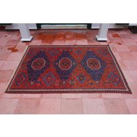 19Th Century Kaukasier Kuba Soumak Teppich | 201 cm X 141 Einzigartige Farbstoffe Auf Pflanzenbasis von Carpetti
