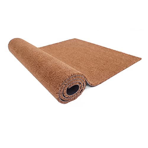 Carpido Fußmatte Kokos 100x100 cm sehr strapazierfähig - 16mm Kokosmatte Natur antibakteriell - Fußabtreter Fußabstreifer Schmutzfangmatte umweltfreundlich von Carpido