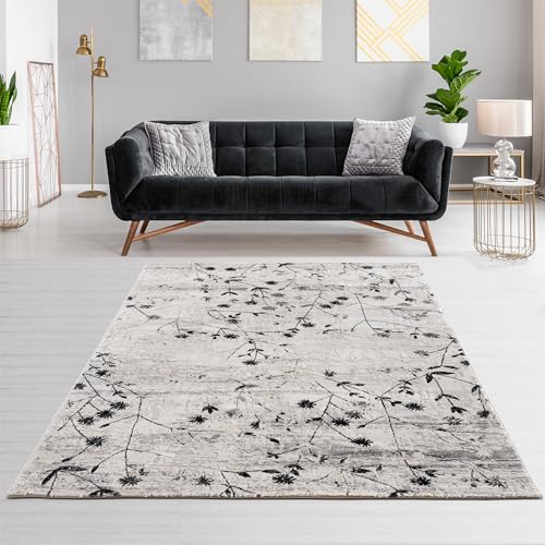 Carpido Hochwertiger & vielseitiger Teppich Antonia - Moderner Kurzflor Teppich - Wohnzimmer & Schlafzimmer - 160x230cm - Schwarz Carpido Hochwertiger & vielseitiger Teppich Antonia - Moderner Kurzflor Teppich - Wohnzimmer & Schlafzimmer - 160x230cm - Schwarz von Carpido