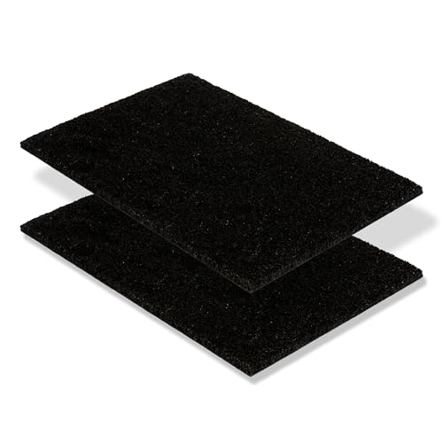 Carpido rutschfeste Kokosmatte - 2er Set 40 x 60 cm Schwarz - nachhaltige Naturfaser für den überdachten Außenbereich - 100% Kokos Fußmatte - Türmatte Eingang Carpido rutschfeste Kokosmatte - 2er Set 40 x 60 cm Schwarz - nachhaltige Naturfaser für den überdachten Außenbereich - 100% Kokos Fußmatte - Türmatte Eingang von Carpido