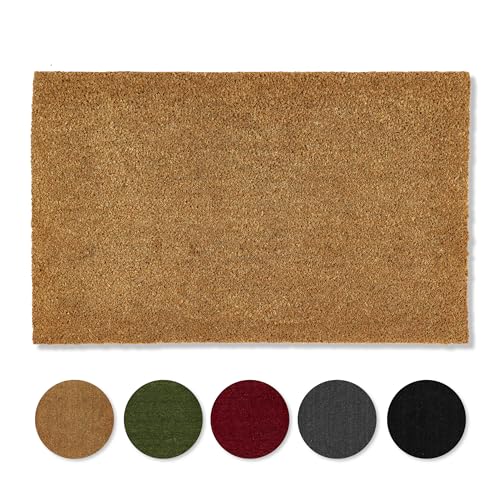 Carpido rutschfeste Kokosmatte - 85 x 110 cm Natur - Nachhaltige Naturfaser für den überdachten Außenbereich - 100% Kokos Fußmatte - Türmatte Eingang Carpido rutschfeste Kokosmatte - 85 x 110 cm Natur - Nachhaltige Naturfaser für den überdachten Außenbereich - 100% Kokos Fußmatte - Türmatte Eingang von Carpido