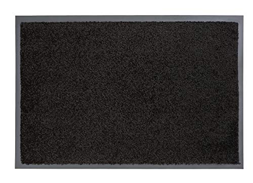 Carpido strapazierfähiger Schmutzfang Clara – rutschfeste Türmatte – Fußmatte für den Innenbereich – Eingangsmatte – Vorleger (anthrazit, 60x80cm) von Carpido