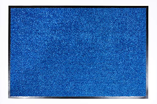 Carpido Fußmatte blau – Eingangsmatte innen – Schmutzfangmatte 60x180 cm – Läufer Flur rutschfest – Wohnzimmer Deko - Türmatte Sauberlaufmatte von Carpido