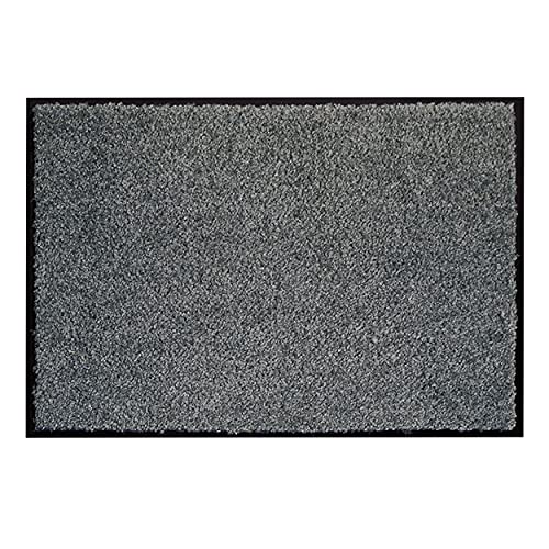 Carpido Fußmatte grau – Eingangsmatte innen – Schmutzfangmatte 90x150 cm – Läufer Flur rutschfest – Wohnzimmer Deko - Türmatte Sauberlaufmatte Carpido Fußmatte grau – Eingangsmatte innen – Schmutzfangmatte 90x150 cm – Läufer Flur rutschfest – Wohnzimmer Deko - Türmatte Sauberlaufmatte von Carpido