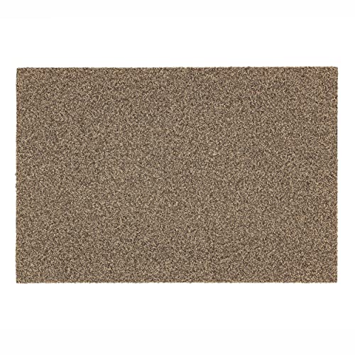 Carpido Fußmatte innen beige rechteckig 40x60 cm – Schmutzfangmatte rutschfest – Türmatte außen wetterfest & schmutzabweisend - Türvorleger mit Brush-Effekt von Carpido