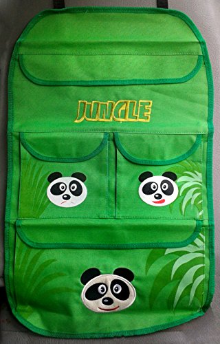 Carpoint Kids Kollektion Rücksitztasche Model Panda aus der Jungle Serie.Organizer Rückenlehnenschutz & Utensilientasche Sitzschoner Lehnenschutz Hecksitzschoner … von Carpoint