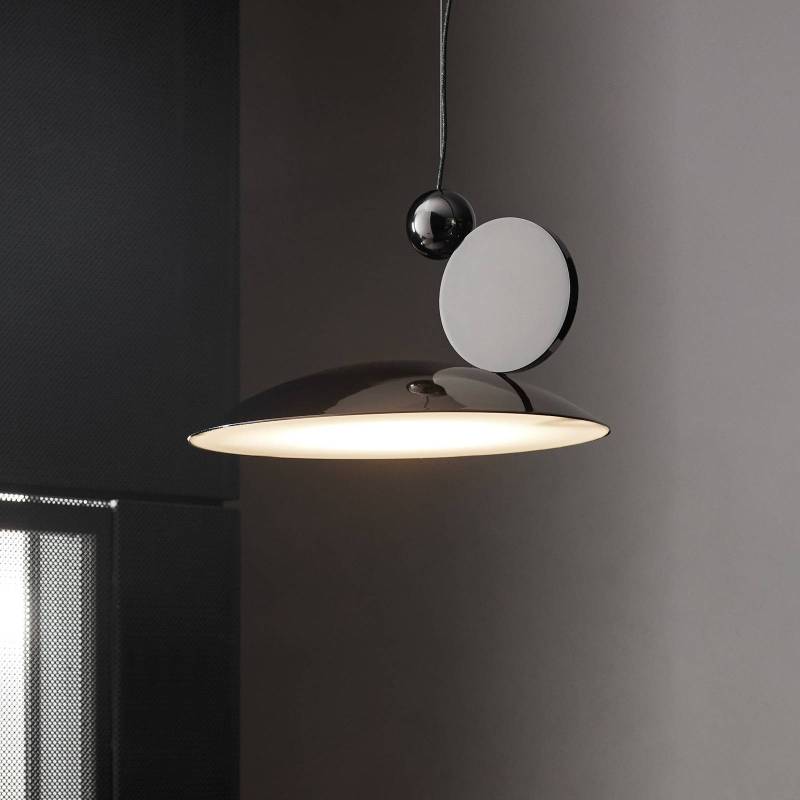 LED-Hängeleuchte Equilibrium Ø 40cm schwarz/nickel von Carpyen