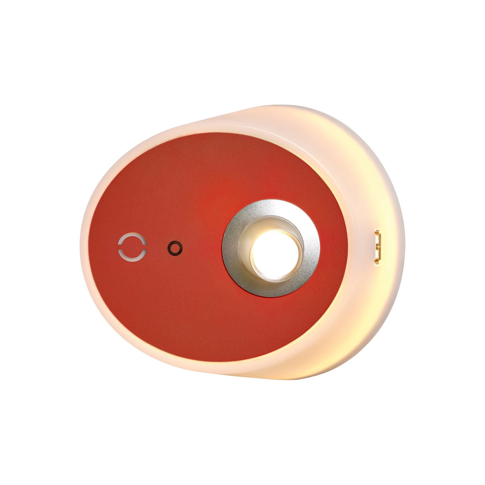 LED-Wandlampe Zoom, Spot, USB-Ausgang, terracotta von Carpyen