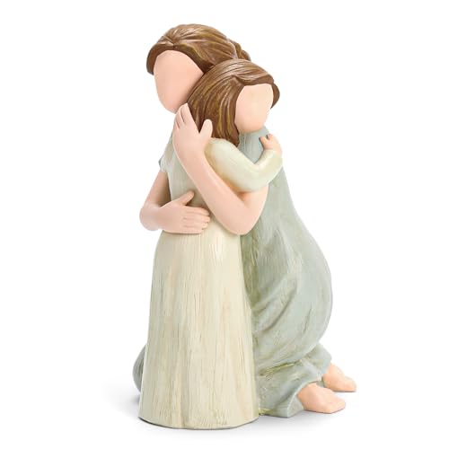Carracci Mutter und Tochter Figuren, die größten Bond Mutter und Tochter Statuen, Skulpturen handgemalte Figuren Geschenke für Muttertag Jubiläum Geburtstag von Carracci