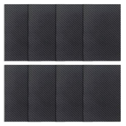 8 Stück Anti Rutsch Pads Antirutschmatte Selbstklebend Antirutsch Aufkleber Antirutsch Pads Möbel 15x10cm Quadrat Gummifüße Selbstklebend Antirutschmatte für Möbelfüße Stuhlbein Tische Sofas von Carreneu