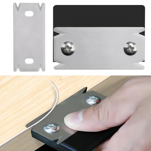 Kantenschneider Umleimer mit 1 Ersatzklinge, Kantenhobel Holz, Mini Handhobel Rutschfest Kantenumleimer,Tragbar Manueller Kantenanleimschneider, für Holz Pvc Abs Kantenschneider Umleimer von Carreneu