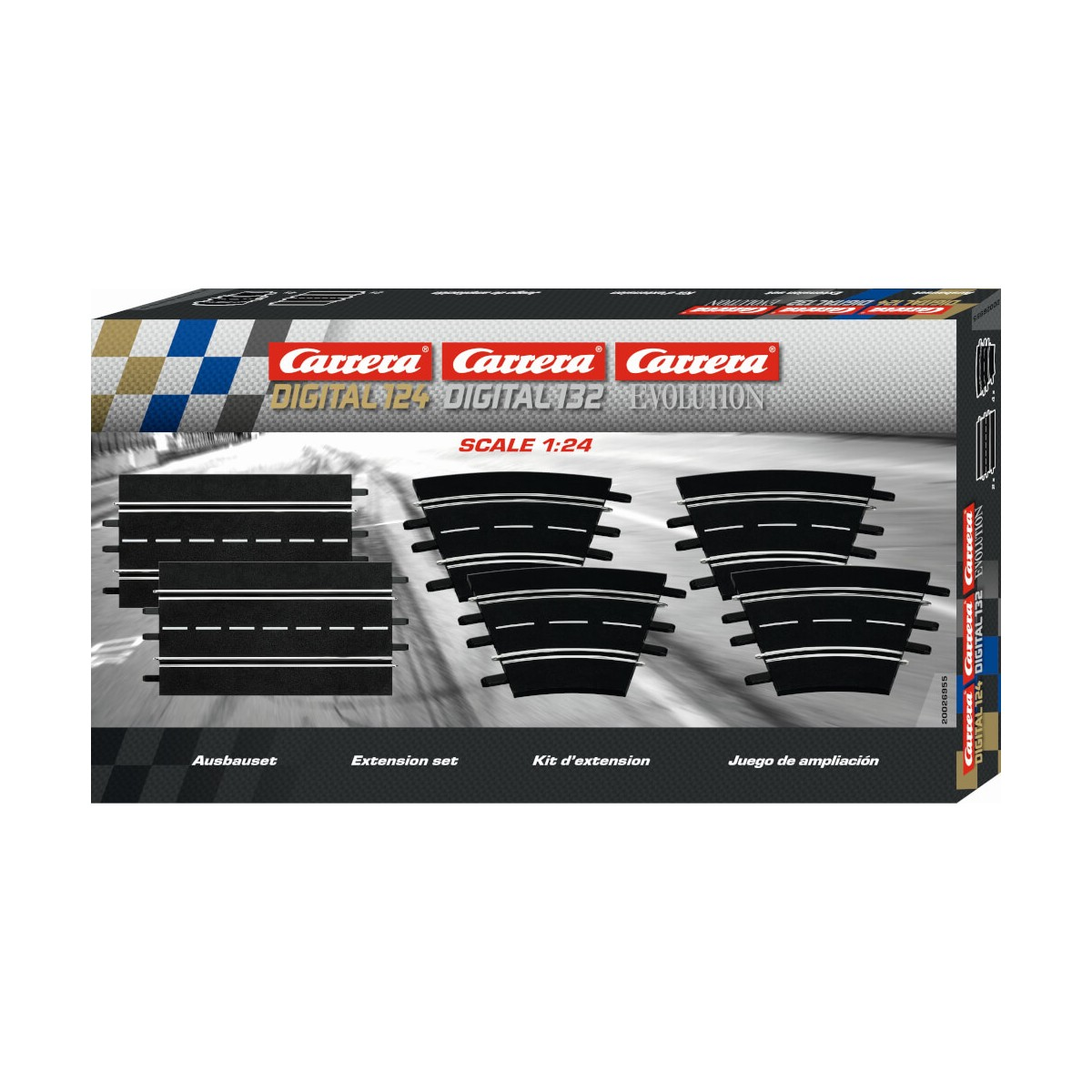 Carrera 20026955 Evolution  Ausbauset Set Schiene Digital 132 124 1 Set B-Ware von Carrera
