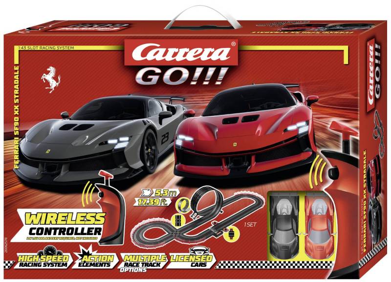 Carrera 20062578 Go!!! Ferrari Supercar Power Start Set Rennbahn Set 2 Autos B-Ware von Carrera