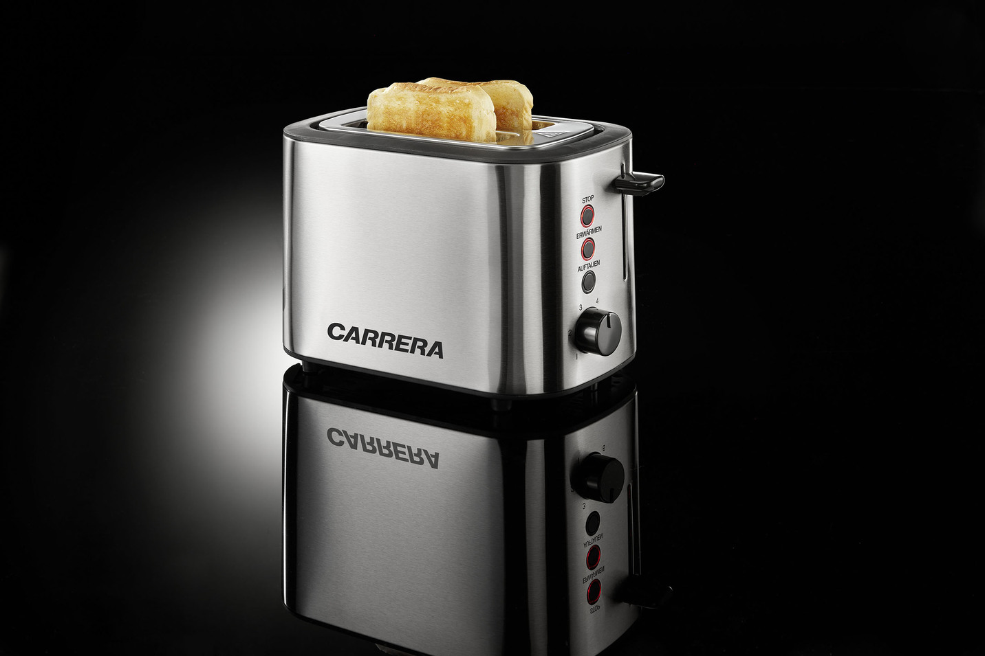 Carrera Edelstahl-Toaster, Silber von Carrera