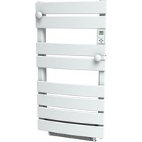 Carrera Handtuchheizkörper 750 W + Gebläse 1000 W - Gebogen mit flachen Lamellen - Weiß - Blanc von Carrera