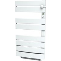 Handtuchheizkörper 750 w + Gebläse 1000 w (1750 w) - Flache Lamellen klingen Seitenöffnung - Weiß - Blanc - Carrera von Carrera