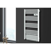 Carrera - 750 w Handtuchheizkörper + 1000 w Gebläse (1750 w) – Rundrohre – Weiß von Carrera