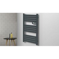 Carrera - anthrazitgrauer Handtuchheizkörper mit flachen Lamellen 500 w – Anthrazitgrau von Carrera