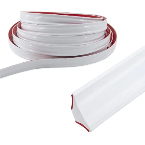 5M Flexible Zierleisten Selbstklebend PVC Quadrant Zierleiste Selbstklebend Flexible Decken Und WandüBergang Wandleiste Selbstklebend FüR Boden Fenster Wandkanten Fliesenkanten 12X9mm 5M Flexible Zierleisten Selbstklebend PVC Quadrant Zierleiste Selbstklebend Flexible Decken Und WandüBergang Wandleiste Selbstklebend FüR Boden Fenster Wandkanten Fliesenkanten 12X9mm von Carreuty