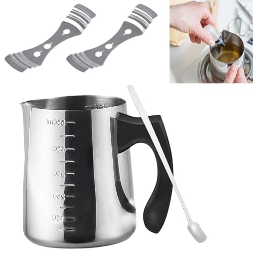 Carreuty 550 ml Kerzenwachs Schmelztopf, Schmelztopf Kerzenwachs Edelstahl mit Graduierung und Hitzebeständigem Griff, Kerzen Schmelztopf für Kerzen Butter Käse Schokolade Karamell Seifenherstellung Carreuty 550 ml Kerzenwachs Schmelztopf, Schmelztopf Kerzenwachs Edelstahl mit Graduierung und Hitzebeständigem Griff, Kerzen Schmelztopf für Kerzen Butter Käse Schokolade Karamell Seifenherstellung von Carreuty