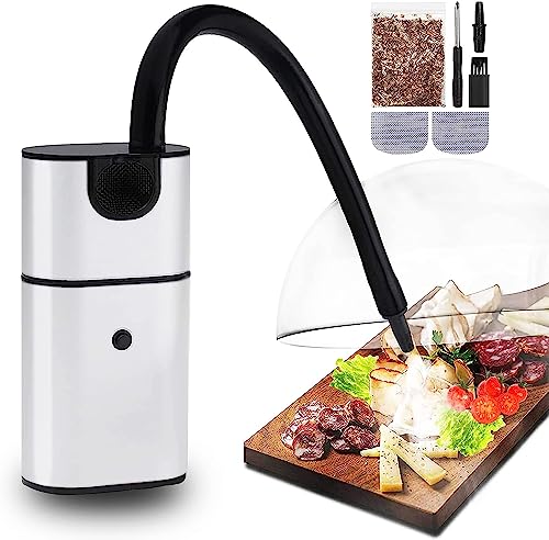 Carreuty Räucherpistole, tragbarer Raucher für kalte Speisen, Mini-Hand-Rauch-Ei mit Holzspänen und Reinigungsbürste für Fleisch, Steak, Cocktail, Grill, Käse, Lachs, Wurst Carreuty Räucherpistole, tragbarer Raucher für kalte Speisen, Mini-Hand-Rauch-Ei mit Holzspänen und Reinigungsbürste für Fleisch, Steak, Cocktail, Grill, Käse, Lachs, Wurst von Carreuty