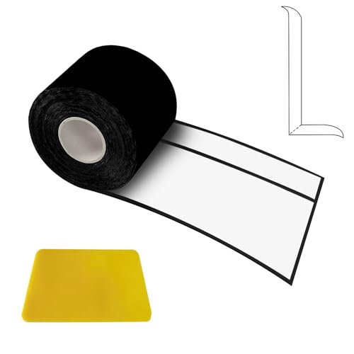 Weichsockelleiste Selbstklebend, 6M PVC Abschlussleiste Küchenarbeitsplatte 50x20mm, Sockelleiste Selbstklebend Fussleisten Selbstklebend für Küche Bad und Badezimmer Weichsockelleiste Schwarz Weichsockelleiste Selbstklebend, 6M PVC Abschlussleiste Küchenarbeitsplatte 50x20mm, Sockelleiste Selbstklebend Fussleisten Selbstklebend für Küche Bad und Badezimmer Weichsockelleiste Schwarz von Carreuty
