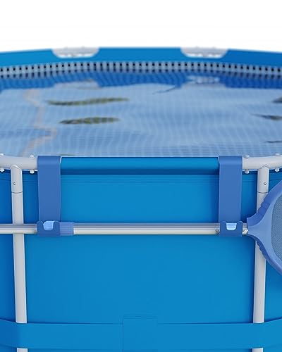 Carrie Box Kescher Halter Blau | 2 Halter | Halterung für Pool Kescher | Aufbewahrung Pool Zubehör | Aus Recyceltem Kunststoff von Carrie Box