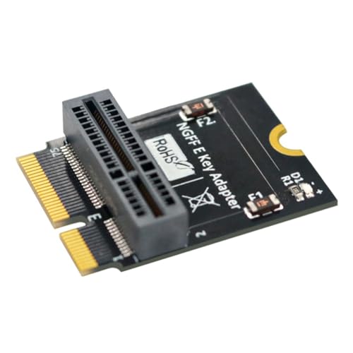 Carriere M.2 NGFF E-Key-Zu-E-Key-Konvertierungsadapterkarte für AX200/201/210 WiFi-Karte, Vertikale Installation, Langlebig, Einfache Installation, Einfach zu Verwenden von Carriere