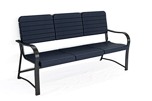 Carrington Gartenbank - wetterfest und ROBUST - 2 verschiedenen Größen - 160cm - Farbe dunkelblau/Schwarz von Carrington