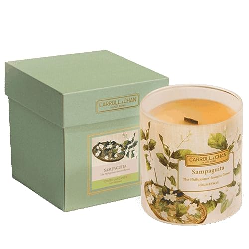 Duftkerze aus Bienenwachs Sampaguita von Carroll&Chan