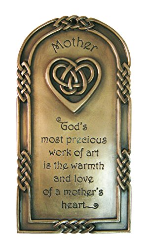 Bronzierte Wandtafel mit einem Segensspruch für Mütter, 21 x 13 cm von Carrolls Irish Gifts