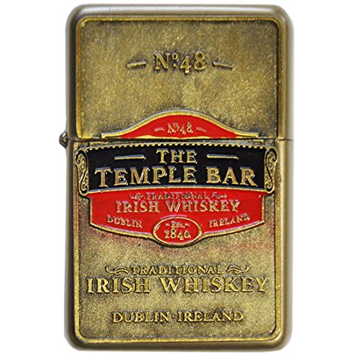 Öl-Feuerzeug mit „Temple Bar Traditional Irish Whiskey”-Logo von Carrolls Irish Gifts