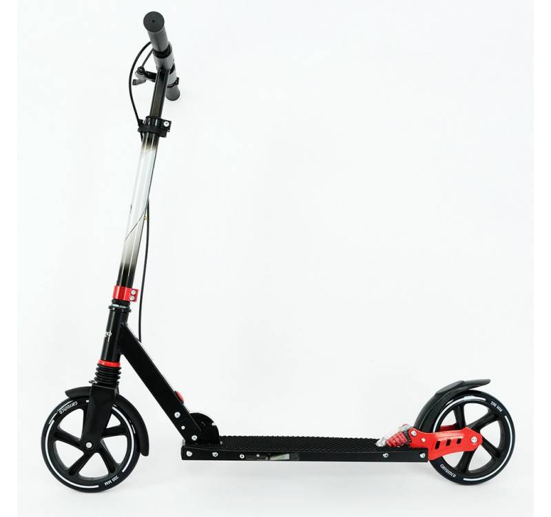 Carromco Scooter Lugano 200, City Roller/Tretroller für Kinder und Erwachsene, zusammenklappbar, höhenverstellbarer Lenker, Hand- und Hinterradbremse von Carromco