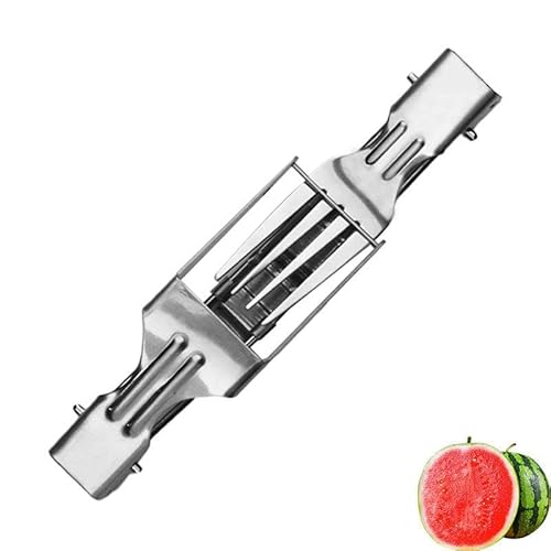 Carroterr 2-in-1 Edelstahl Wassermelone Cutter Slicer Fork Tool, Upgrade Faltbare Wassermelone Gabel Slicer Cutter Slicer Tool, Portable Dual Head Fruit Cutter für Home Party Camping Küche Gadget Carroterr 2-in-1 Edelstahl Wassermelone Cutter Slicer Fork Tool, Upgrade Faltbare Wassermelone Gabel Slicer Cutter Slicer Tool, Portable Dual Head Fruit Cutter für Home Party Camping Küche Gadget von Carroterr