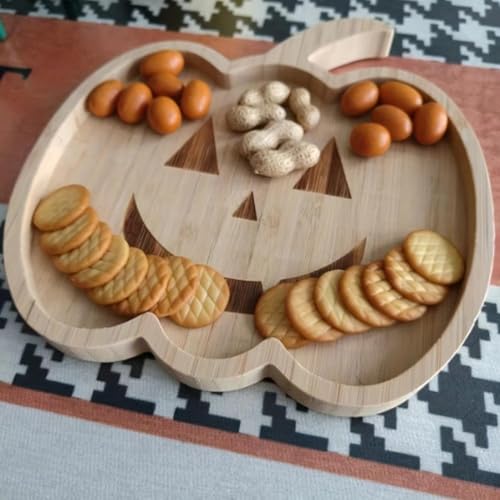 Halloween-Servierplatte aus Holz, Halloween-Charcuterie-Brett, Holztablett, Vorspeisenbretter, Kürbis-Geist, Fledermausform, lustige Geschirr-Zubehör, Dekorationen Halloween-Servierplatte aus Holz, Halloween-Charcuterie-Brett, Holztablett, Vorspeisenbretter, Kürbis-Geist, Fledermausform, lustige Geschirr-Zubehör, Dekorationen von Carroterr