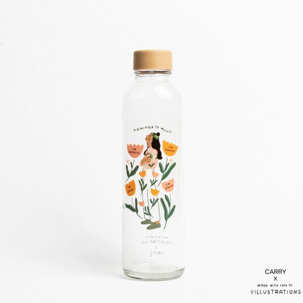 Carry Bottles Glastrinkflasche 0.7l verschiedene Designs von Carry Bottles