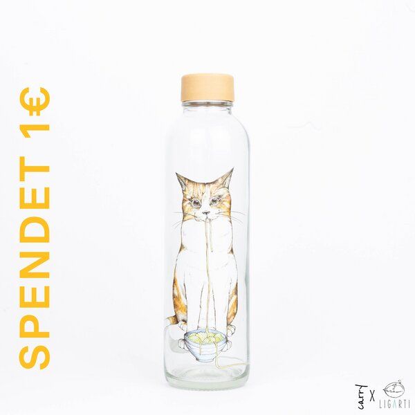 Carry Bottles Glastrinkflasche 0.7l verschiedene Designs von Carry Bottles