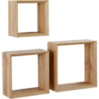 Carryhome Wandregal-3er-Set KIM, MDF von Carryhome