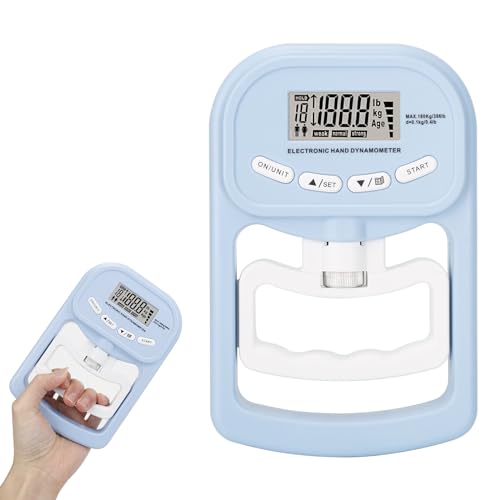 Griffkraft Messgerät, 396lbs /180kg Handkraftmessgerät, Digitales Hand Dynamometer, LED Bildschirm, Grip Strength Tester mit USB-Ladekabel Griffkraft Messgerät, 396lbs /180kg Handkraftmessgerät, Digitales Hand Dynamometer, LED Bildschirm, Grip Strength Tester mit USB-Ladekabel von Carseatty