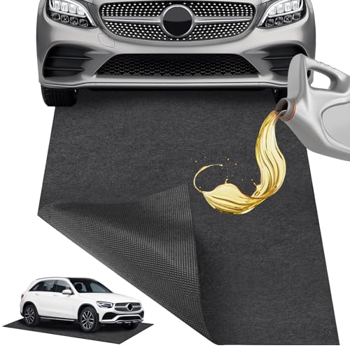 Öl-Auffangmatte, Ölmatte Robuste Schutzmatte 91.5 X183 cm/36X72 inch, Vielseitiger Garage Ölmatte, Robuste Schutzmatte Werkbank Unterlage Garagenboden Matten Werkstatt Ölmatte Antirutschmatte Auto von Carseatty
