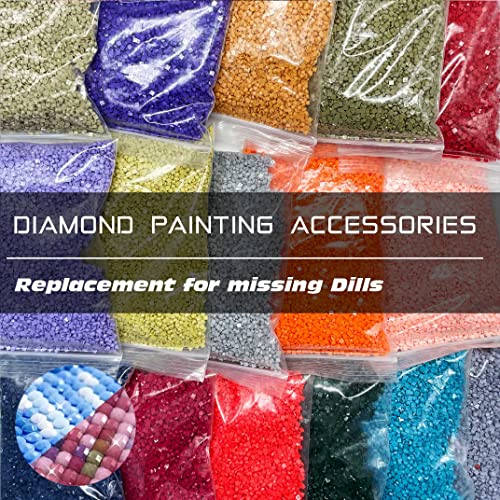 Carsilers Diamond painting ersatzsteine eckig einzeln 943,Diamant Malerei Zubehör nachbestellen,Ersatz für fehlende Steine Bohrer,Diamantperlen,Ersatzbohrer,3500 Stück von Carsilers