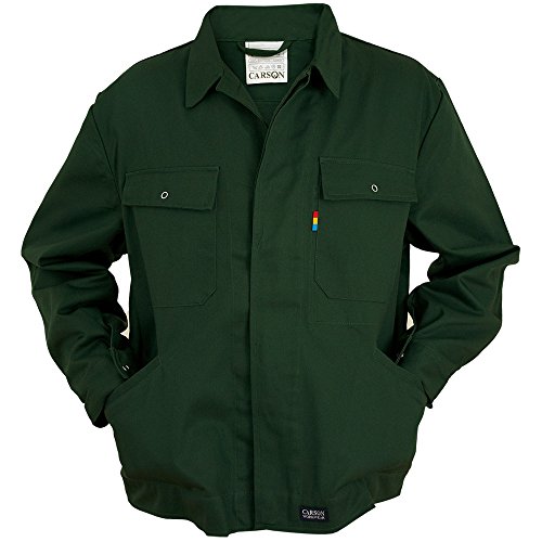 Carson Classic Workwear Arbeitsbundjacke aus reiner Baumwolle, 1 Stück, 44, moos grün, KTH728.GRÜ von Carson Classic Workwear