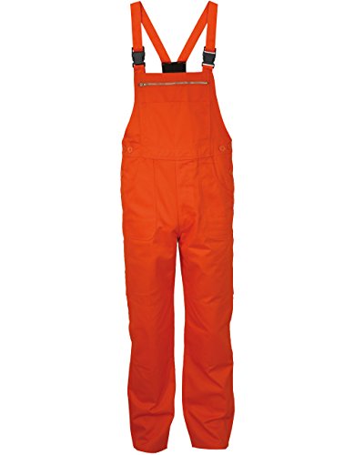 Carson Classic Workwear Arbeitslatzhose aus reiner Baumwolle, 1 Stück, 52, orange, KTH26.OR von Carson Classic Workwear