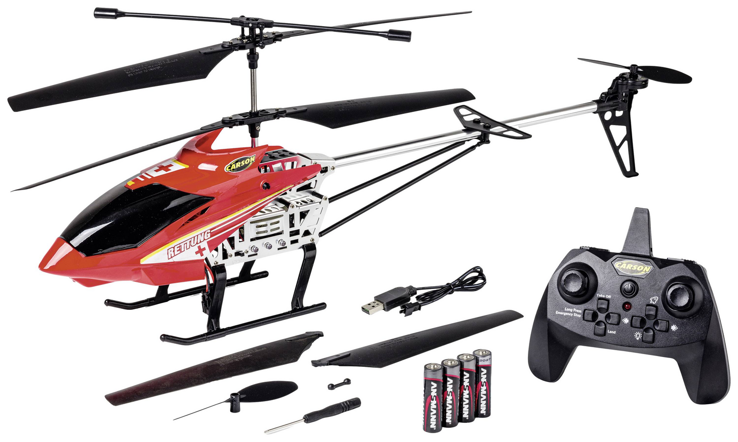 B-Ware Carson Modellsport Easy Tyrann 670 Rescue Rc Einsteiger Hubschrauber Rt F von Carson Modellsport